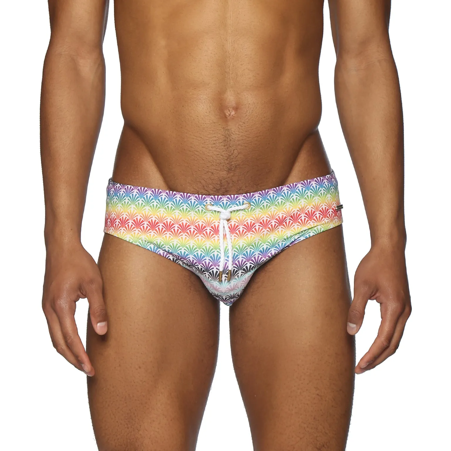PRIDE EDITION- White Parade Print Meridian Bikini