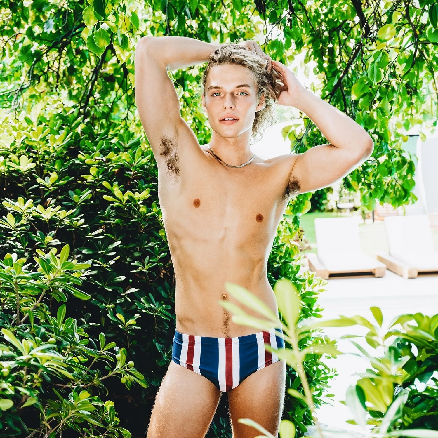 Saint-Tropez Striped Swim Briefs