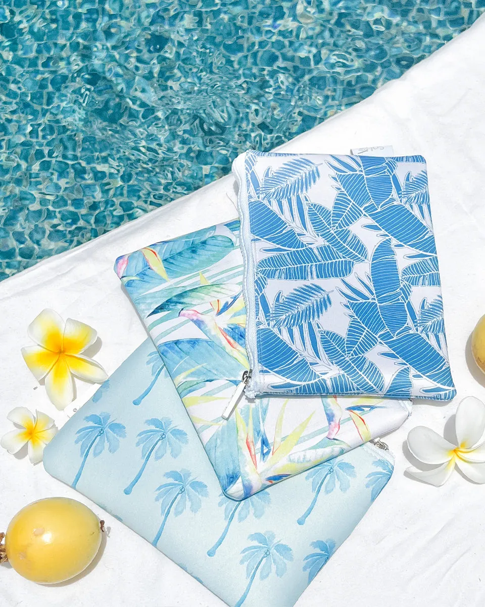 Scattered Pineapples Neoprene Zipper Tote