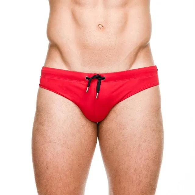 sexy man's Brand swimming push-up pad swim trunks  low waist swimming gay briefs swimwear boxers patchwork color hot sell Summer
