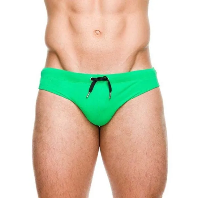 sexy man's Brand swimming push-up pad swim trunks  low waist swimming gay briefs swimwear boxers patchwork color hot sell Summer