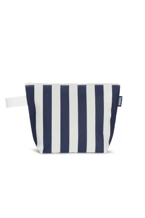 Stash Base Large Navy Stripe Clutch