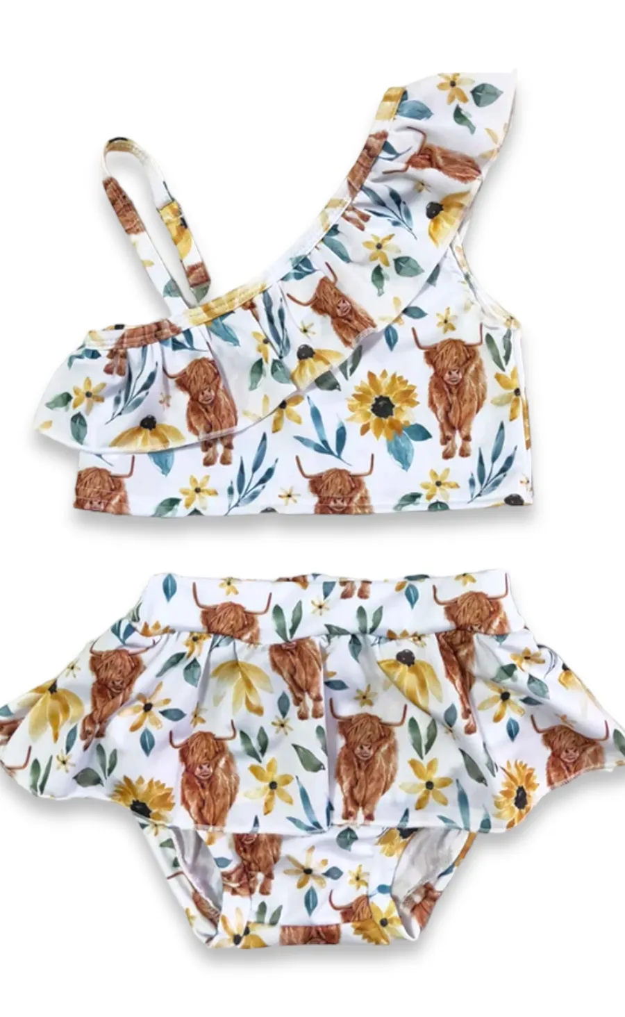swim highland cow