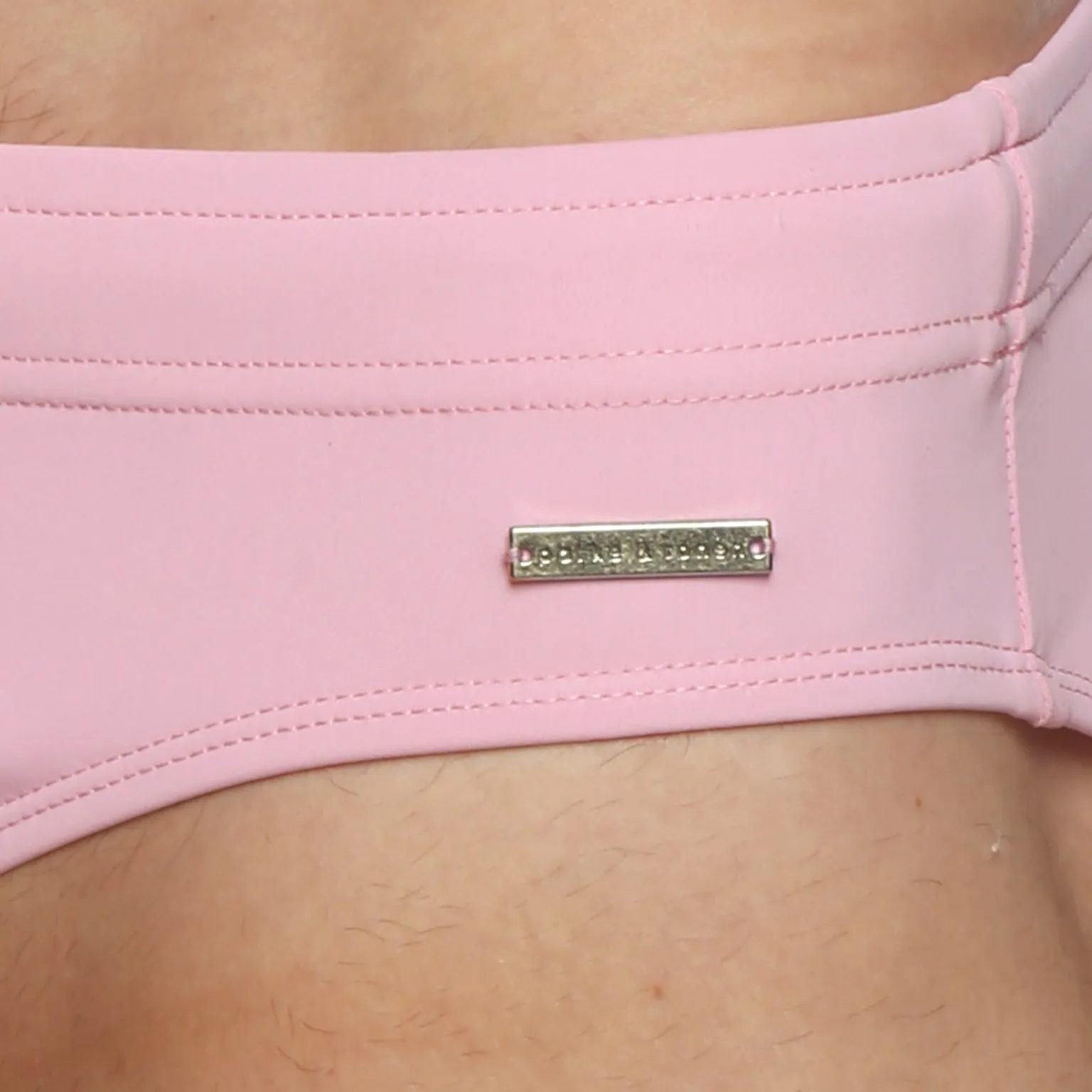 Valentine Pink Solid Meridian Bikini
