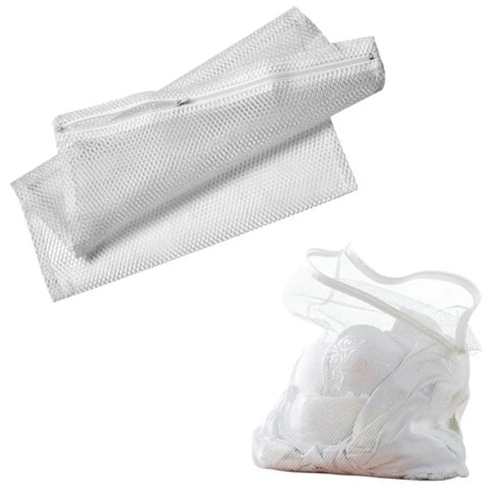 Zippered Mesh Laundry Wash Bags 15" x 18" Delicates Lingerie Hosiery Net New !