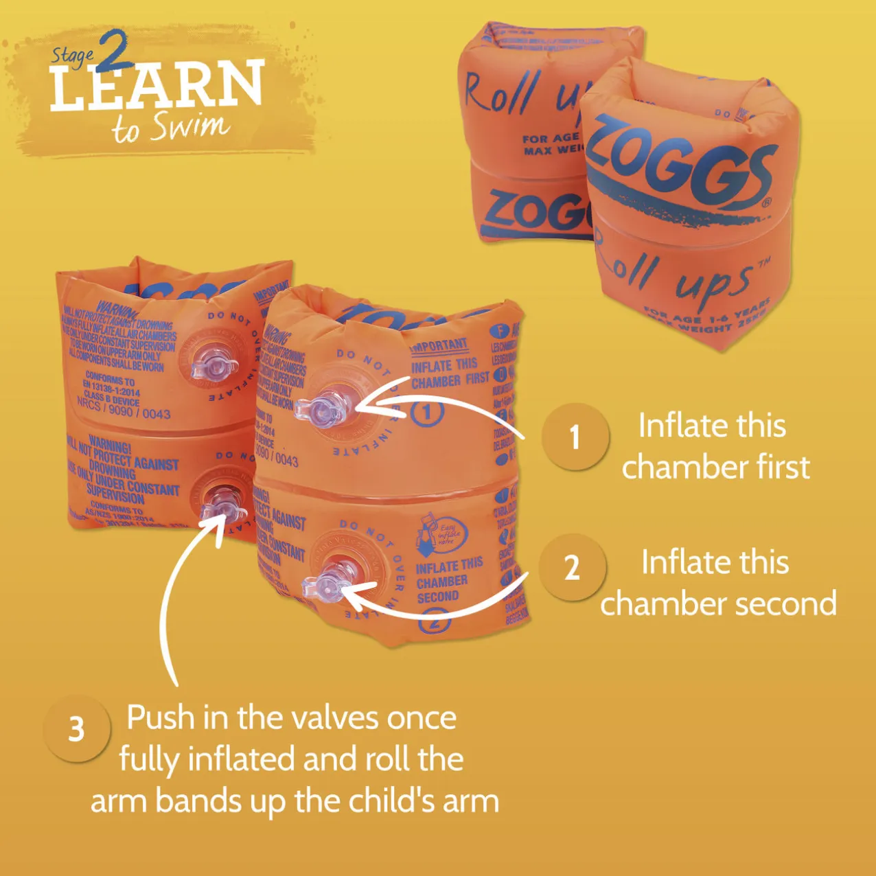 ZOGGS Roll Ups Stage 2 Childrens